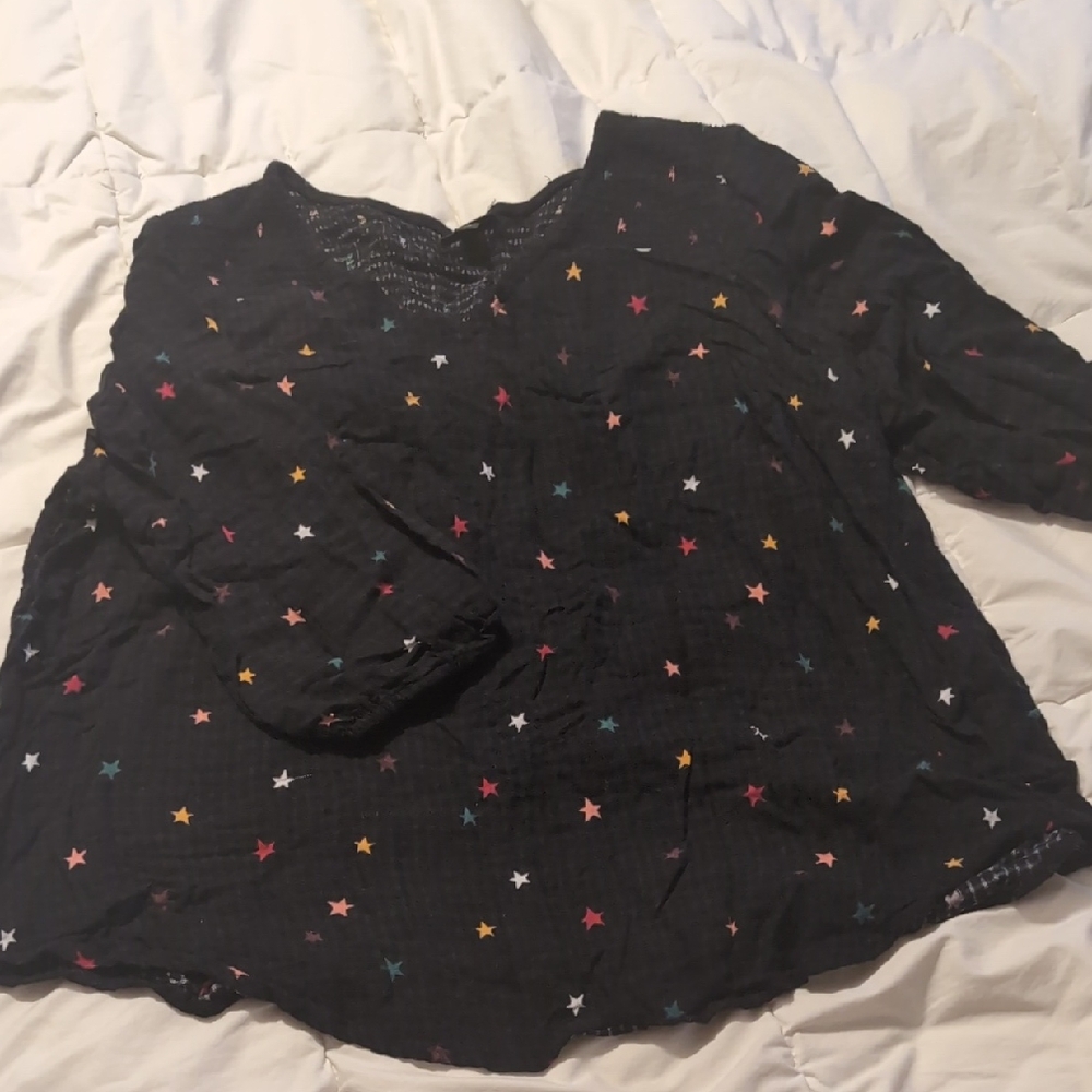 Torrid Black Top with Colorful Accents